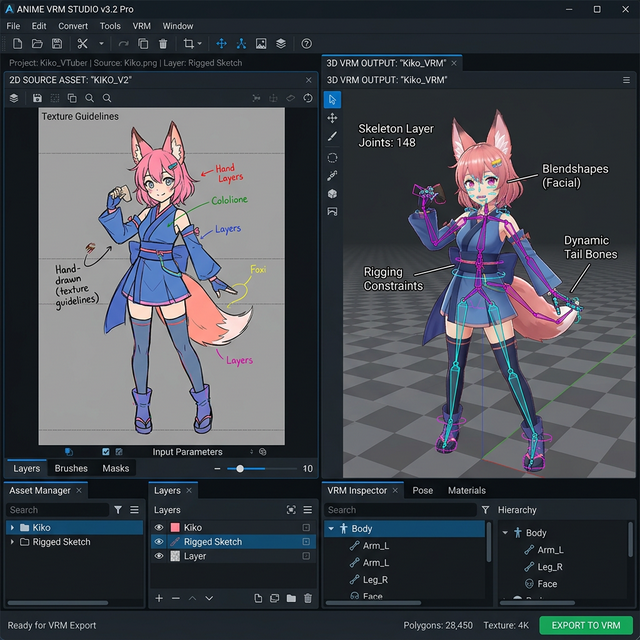 VTuber 3D Model Creation Workflow